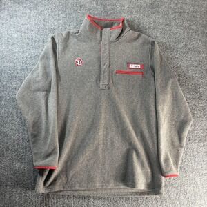 South Dakota Coyotes Sweatshirt Mens Large Gray Fleece NCAA Basketball Columbia